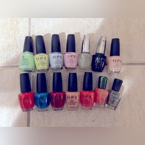 14 Colors! OPI, Zoya + floral nail art and irredscent powder BUNDLE DEAL!!!!